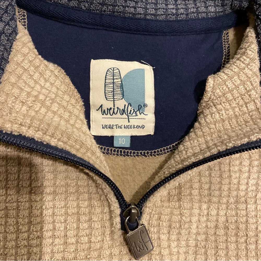 Irish 3/4 zip fleece lined sweater - Picture 4 of 5